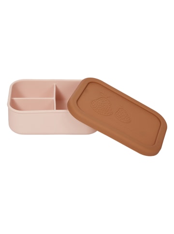 OYOY mini Lunchbox "Yummy" in Beige/ Braun (L)17,3 x (W)12,4 cm