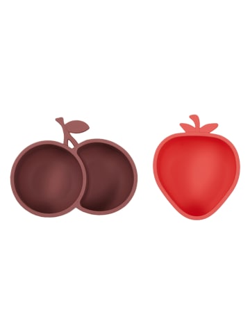 OYOY mini Snack-Schalen "Strawberry & Cherry" in Rot