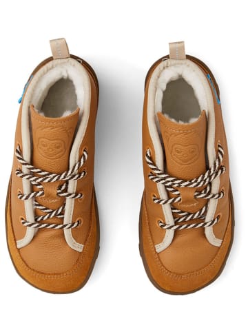 Affenzahn Leder-Boots in Hellbraun