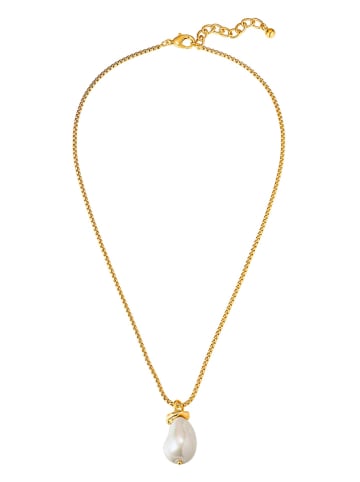 Perldesse Pozłacany naszyjnik z diamentową zawieszką - dł. 48 cm