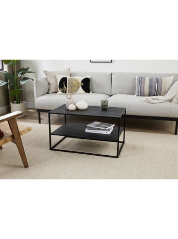 Lifa Living Couchtisch "Dijon" in Schwarz - (B)80 x (H)45 x (T)50 cm