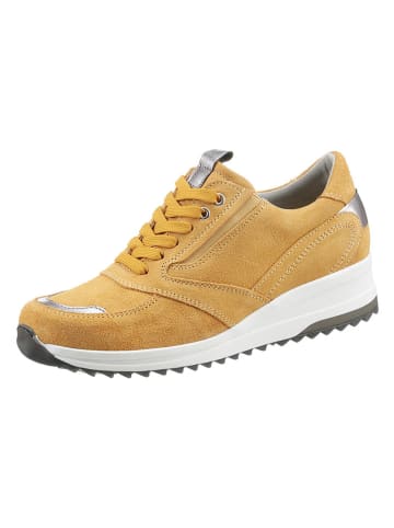 Heine Skórzane sneakersy w kolorze żółtym