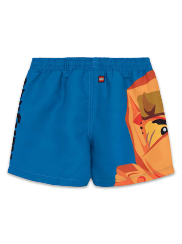 LEGO Badeshorts in Blau/ Orange