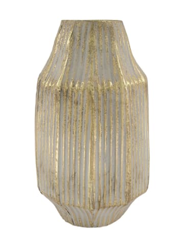 Dijk Natural Vase in Gold/ Grau - (H)39 x Ø 24 cm