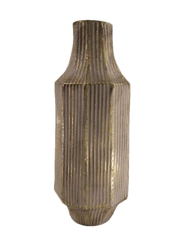 Dijk Natural Vase in Gold/ Grau - (H)59 x Ø 23 cm