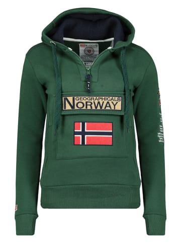 Geographical Norway Bluza "Gymclass" w kolorze zielonym