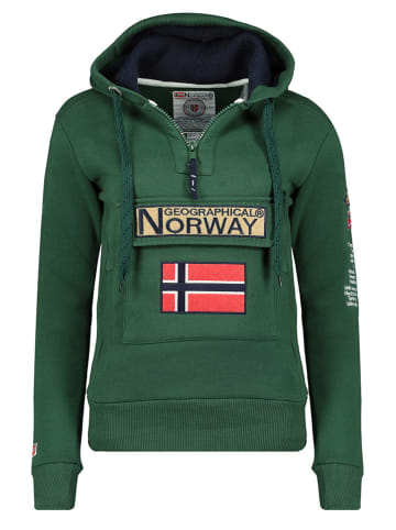 Geographical Norway Hoodie "Gymclass" groen