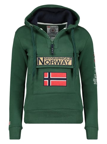 Geographical Norway Hoodie "Gymclass" in GrÃ¼n