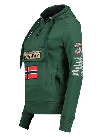 Geographical Norway Hoodie "Gymclass" groen