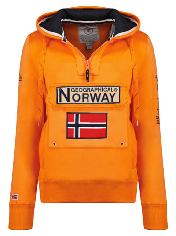 Geographical Norway Bluza "Gymclass" w kolorze pomarańczowym