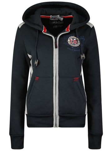 Geographical Norway Sweatvest "Girly lady" donkerblauw