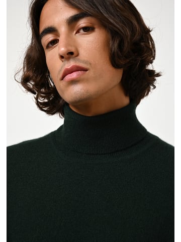 AUTHENTIC CASHMERE Kasjmieren coltrui "Bange" donkergroen