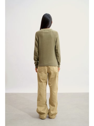 AUTHENTIC CASHMERE Kaszmirowy sweter "Ecrin" w kolorze khaki