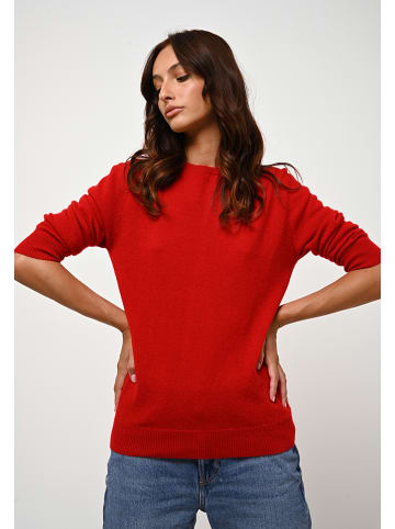 AUTHENTIC CASHMERE Kaszmirowy sweter "Estaris" w kolorze czerwonym
