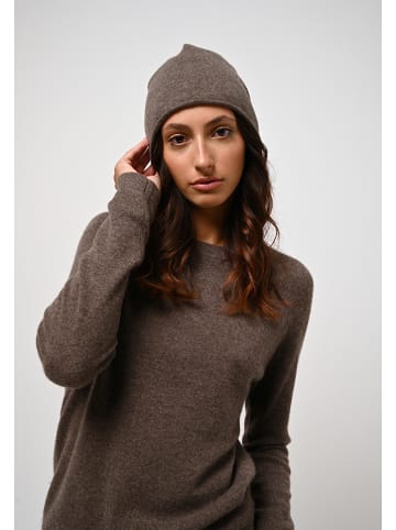 AUTHENTIC CASHMERE Kasjmieren muts "Pinier" bruin