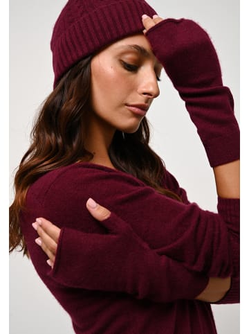 AUTHENTIC CASHMERE Kasjmieren stulpen "Serre" bordeaux