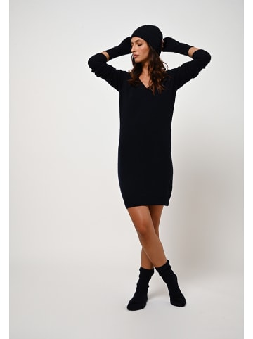 AUTHENTIC CASHMERE Kaszmirowe ocieplacze "Serre" w kolorze granatowym na ręce