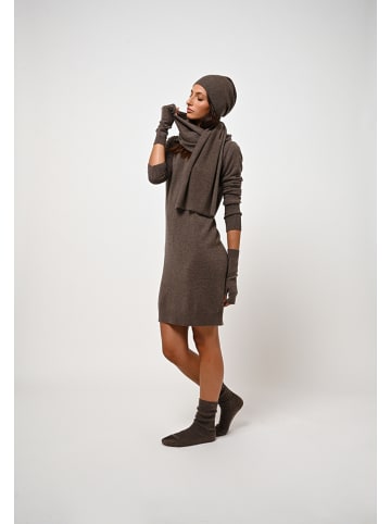 AUTHENTIC CASHMERE Kasjmieren sjaal "Vaymont" bruin - (L)200 x (B)30 cm