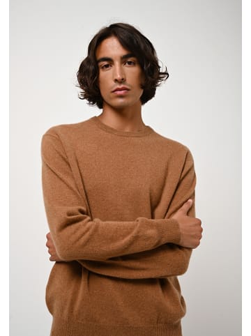 AUTHENTIC CASHMERE Kasjmieren trui "Aigliére" lichtbruin