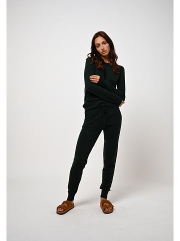 AUTHENTIC CASHMERE Kaszmirowe spodnie "Ferrand" w kolorze ciemnozielonym