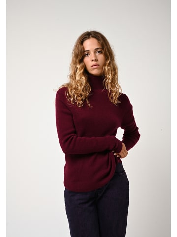 AUTHENTIC CASHMERE Kaschmir-Rollkragenpullover "Suzie" in Bordeaux