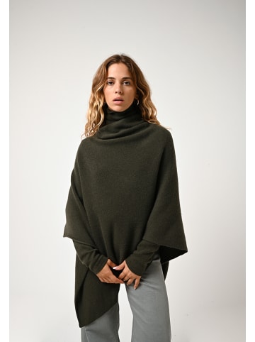 AUTHENTIC CASHMERE Kaschmir-Poncho "Meryl" in Khaki