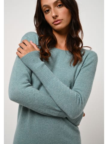 AUTHENTIC CASHMERE Kaszmirowa sukienka "Armet" w kolorze miętowym
