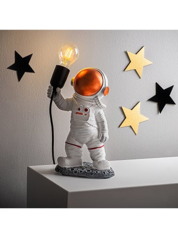 ABERTO DESIGN Dekoracyjna lampa "Astronaut" w kolorze białym - wys. 32 cm
