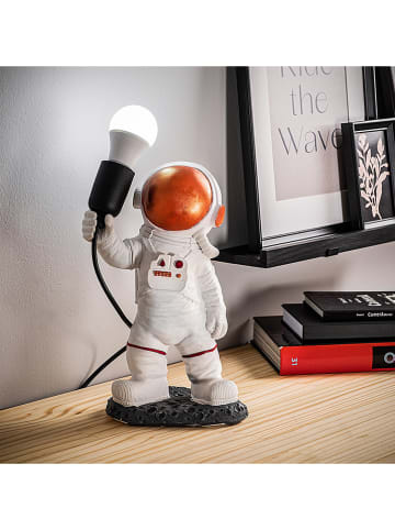 ABERTO DESIGN Lampa dekoracyjna "Astronaut" w kolorze białym - wys. 32 cm