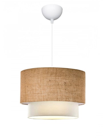 ABERTO DESIGN Hanglamp "Gharib " beige - (H)20 x Ø 30 cm