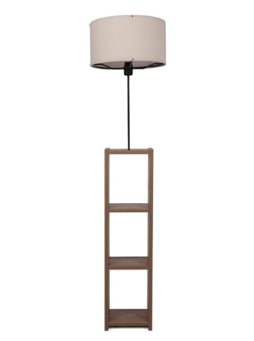 ABERTO DESIGN Standleuchte in Hellbraun/ Beige - (H)150 x Ø 38 cm