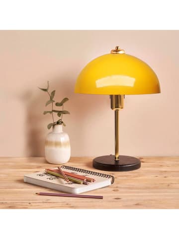 ABERTO DESIGN Tafellamp geel/zwart - (H)38 x Ø 23 cm