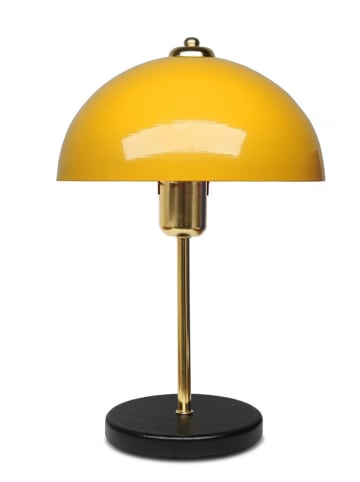 ABERTO DESIGN Lampa stołowa w kolorze żółto-czarnym - wys. 38 x Ø 23 cm