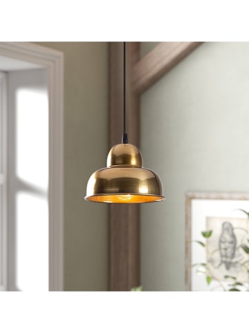 ABERTO DESIGN Hanglamp "Barceste " goudkleurig - (H)20 x Ø 20 cm