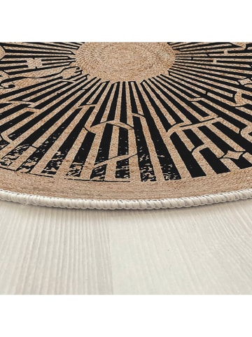 ABERTO DESIGN Laagpolig tapijt beige/antraciet