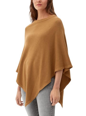 s.Oliver BLACK LABEL Poncho lichtbruin