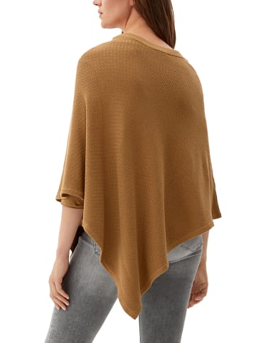 s.Oliver BLACK LABEL Poncho in Hellbraun