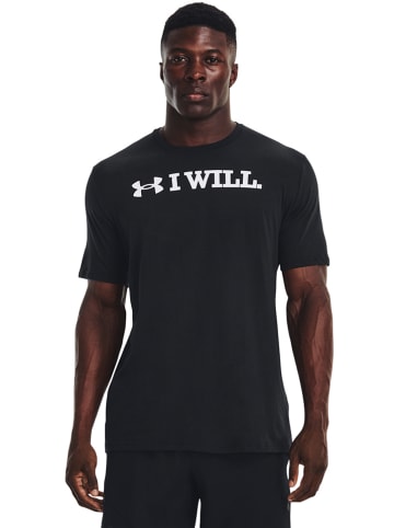 Under Armour Koszulka sportowa "I WLL" w kolorze czarnym
