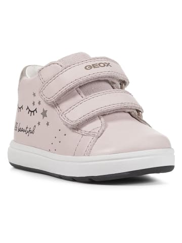 Geox Leder-Sneakers "Biglia" in Rosa