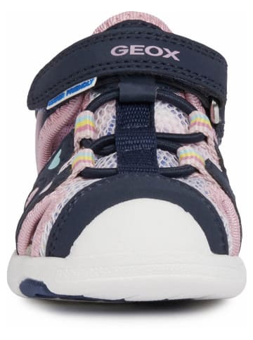 Geox Półsandały "Multy" w kolorze granatowo-jasnoróżowym