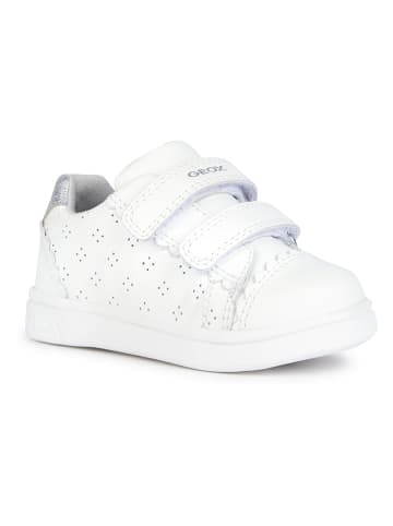 Geox Skórzane sneakersy "Djrock" w kolorze białym