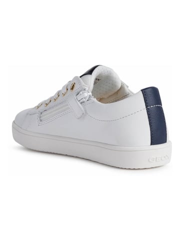 Geox Skórzane sneakersy "Kathe" w kolorze białym