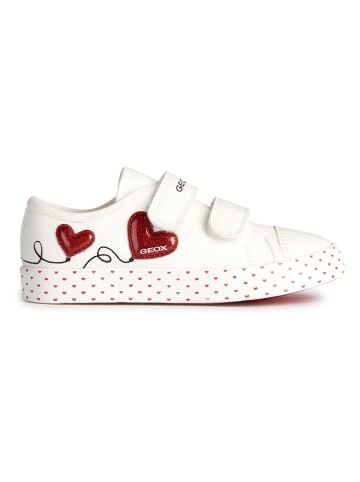 Geox Sneakers "Ciak" in Weiß/ Rot