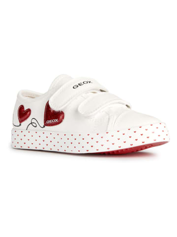 Geox Sneakers "Ciak" wit/rood