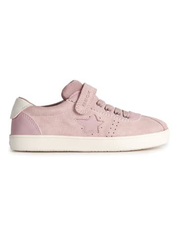 Geox Leder-Sneakers "Kathe" in Rosa