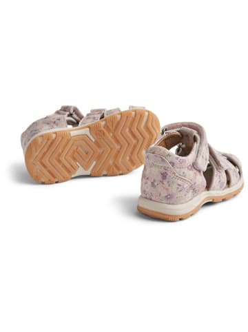 Wheat Leder-Halbsandalen in Lila/ Creme