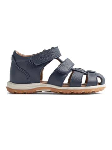 Wheat Leder-Halbsandalen in Dunkelblau