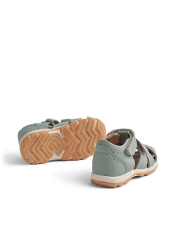 Wheat Leren enkelsandalen turquoise
