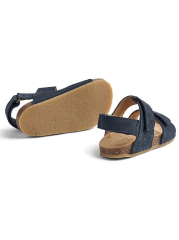 Wheat Leder-Sandalen in Dunkelblau