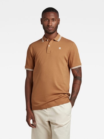 G-Star Koszulka polo "Dunda" w kolorze brązowym